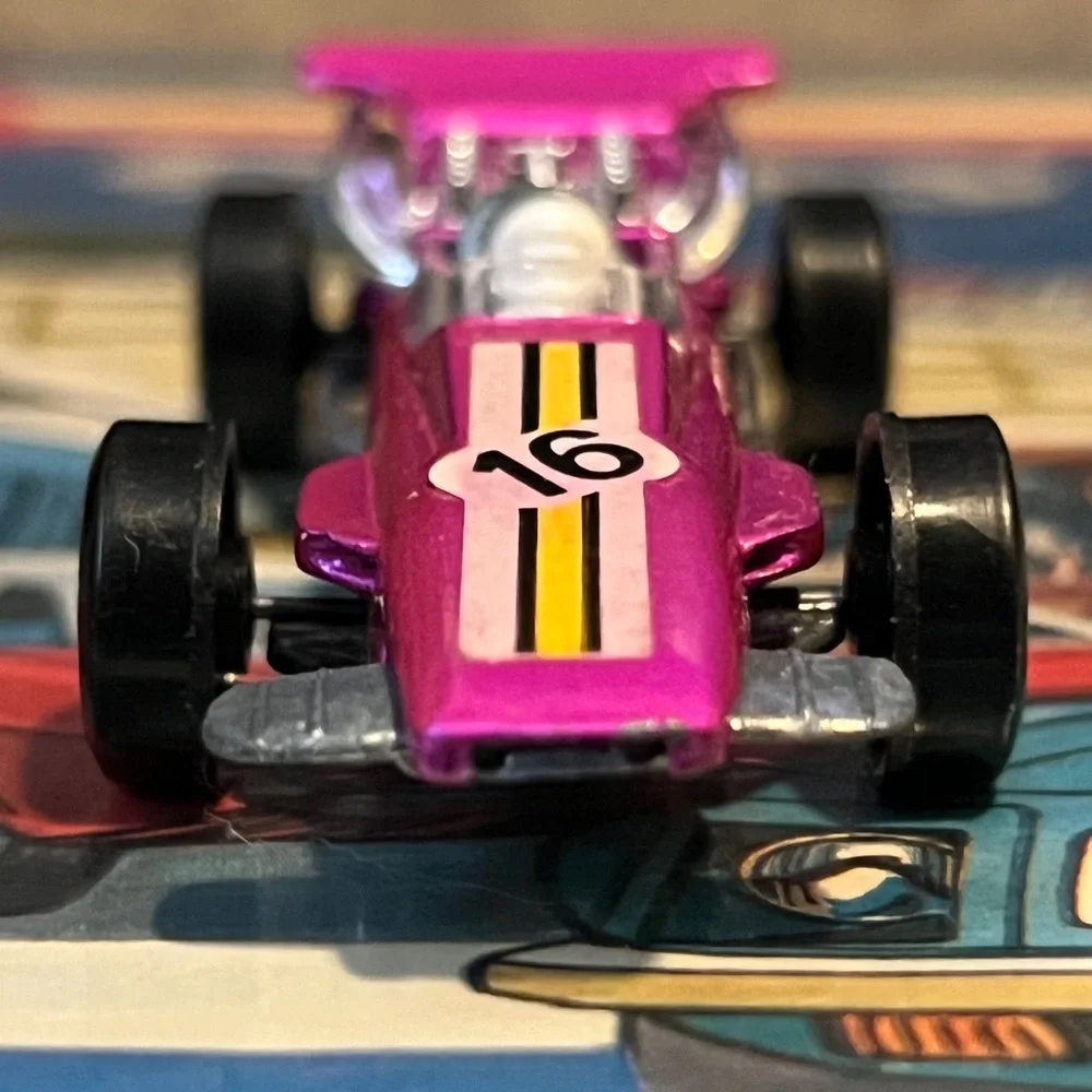 Vintage Matchbox Superfast 1970 No 34 Formula 1 Metallic Pink Lesney England